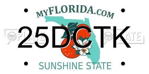 25DCTK Florida License Plate