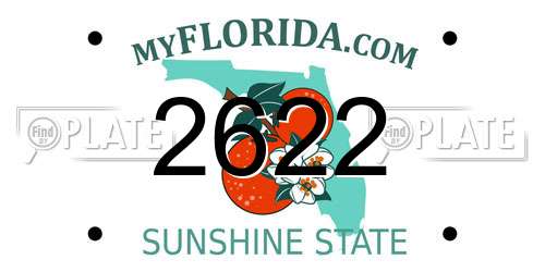 2622 Florida License Plate