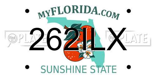 262ILX Florida License Plate