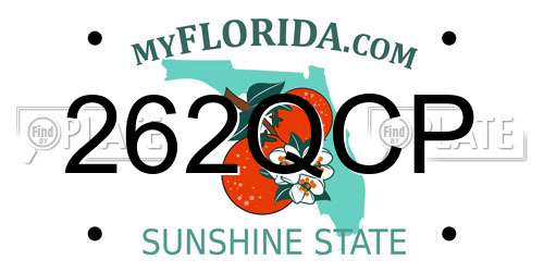 262QCP Florida License Plate