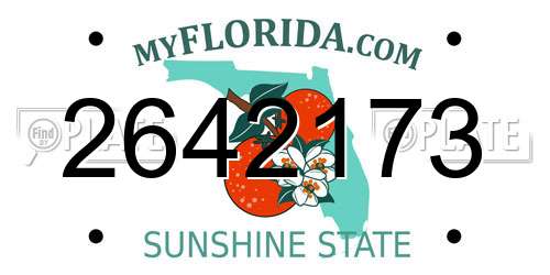 2642173 Florida License Plate