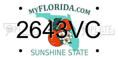 2643VC Florida License Plate
