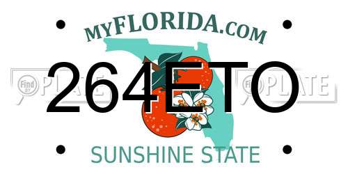 264ETO Florida License Plate
