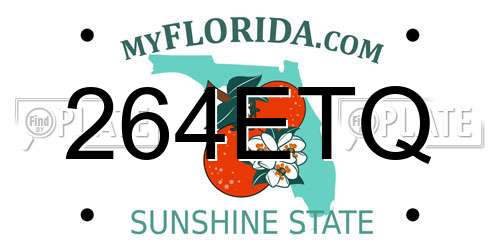 264ETQ Florida License Plate
