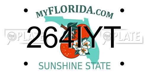 264IYT Florida License Plate