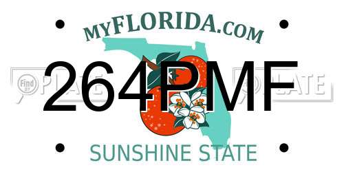 264PMF Florida License Plate