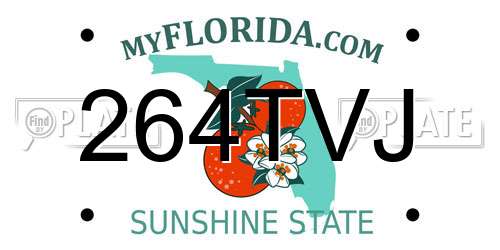 264TVJ Florida License Plate