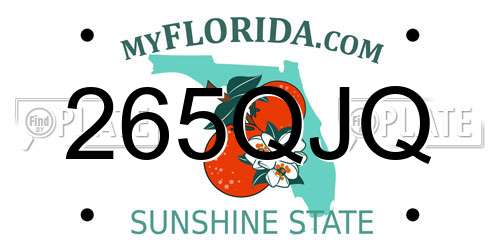 265QJQ Florida License Plate