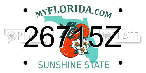 26715Z Florida License Plate