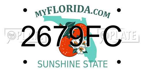 2679FC Florida License Plate