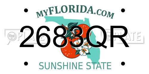 2683QR Florida License Plate
