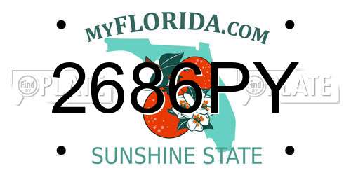 2686PY Florida License Plate