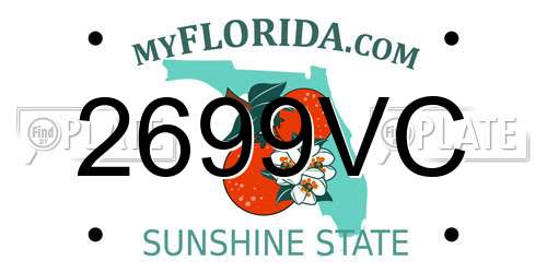 2699VC Florida License Plate