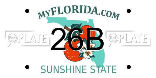 26B Florida License Plate