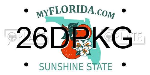 26DPKG Florida License Plate