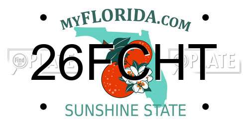 26FCHT Florida License Plate