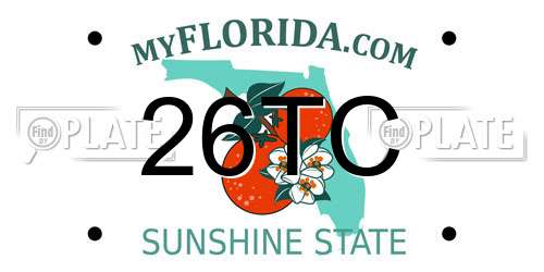 26TC Florida License Plate