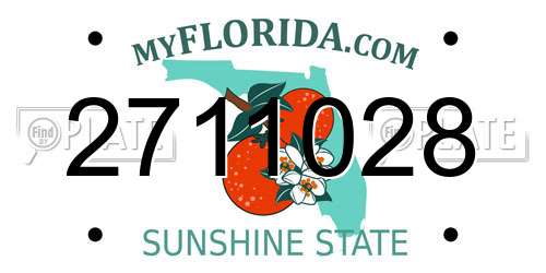 2711028 Florida License Plate