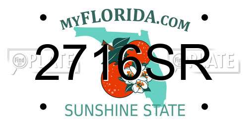 2716SR Florida License Plate