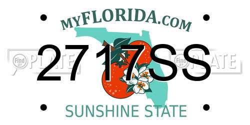 2717SS Florida License Plate