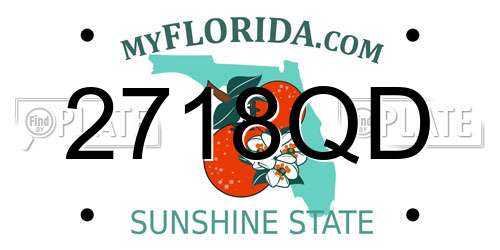 2718QD Florida License Plate