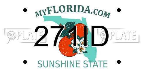 271ID Florida License Plate