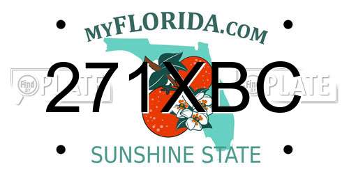 271XBC Florida License Plate