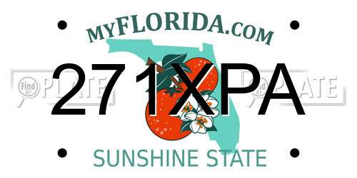 271XPA Florida License Plate