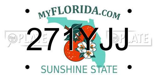 271YJJ Florida License Plate