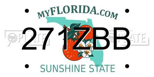 271ZBB Florida License Plate