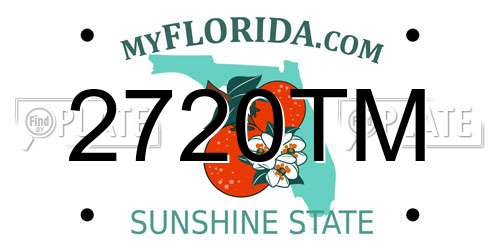 2720TM Florida License Plate