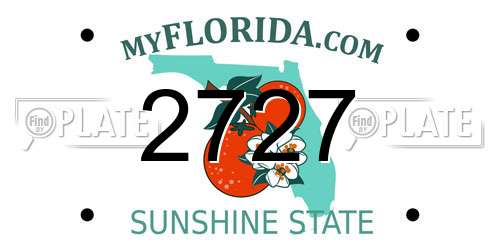 2727 Florida License Plate