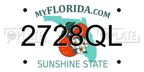 2728QL Florida License Plate