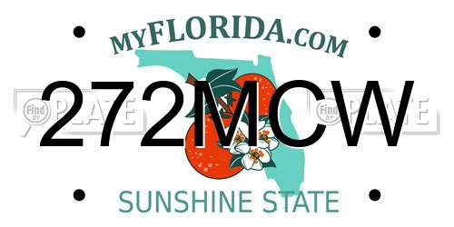 272MCW Florida License Plate