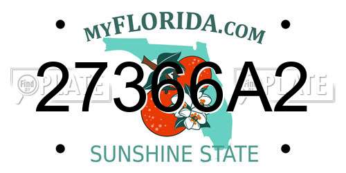27366A2 Florida License Plate