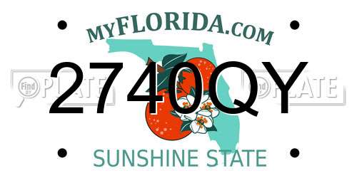 2740QY Florida License Plate