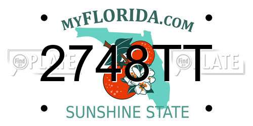 2748TT Florida License Plate