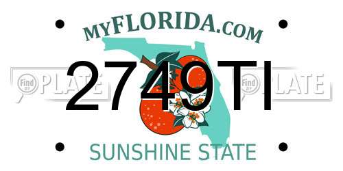 2749TI Florida License Plate