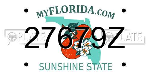 27679Z Florida License Plate