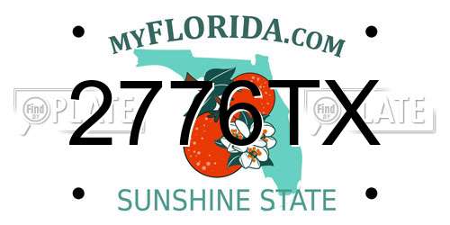 2776TX Florida License Plate