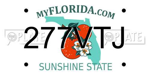 277VTJ Florida License Plate