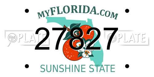 27827 Florida License Plate