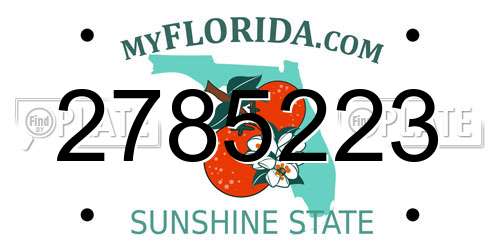 2785223 Florida License Plate