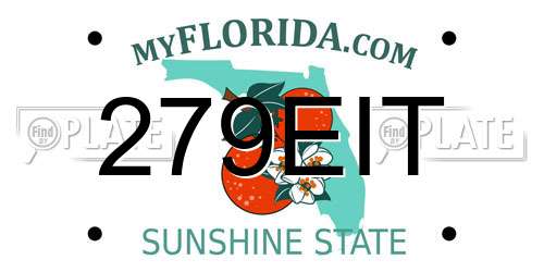 279EIT Florida License Plate