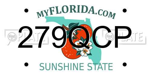 279QCP Florida License Plate
