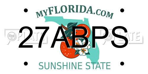 27ABPS Florida License Plate