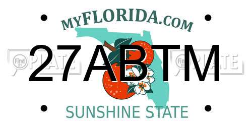 27ABTM Florida License Plate