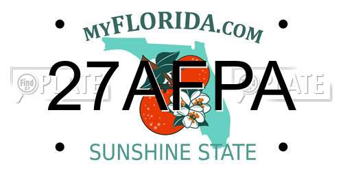 27AFPA Florida License Plate