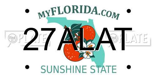 27ALAT Florida License Plate