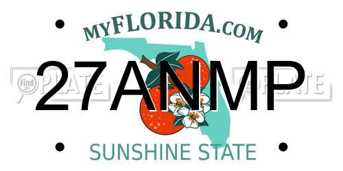 27ANMP Florida License Plate